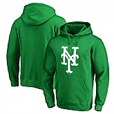 Men's New York Mets Fanatics Branded Kelly Green St. Patrick's Day White Logo Pullover Hoodie